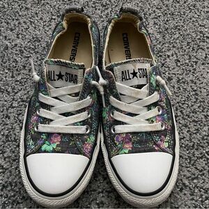 🌺Cute floral Converse shoreline slip-on, size 8